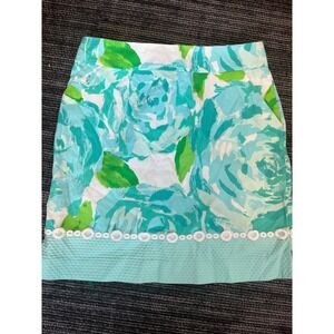 Lilly‎ Pulitzer skirt poolside blue first impression sample